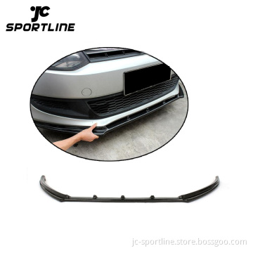 R Style Carbon Fiber Front Bumper Lip Spoiler for VW POLO 6 2011
